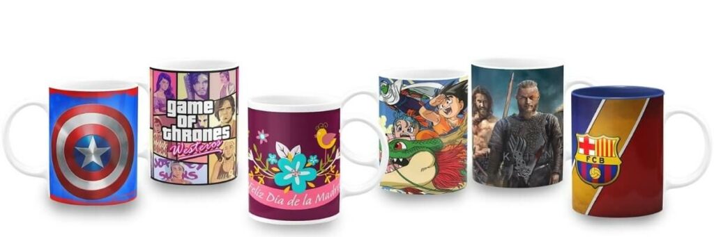 grupo de mugs personalizados